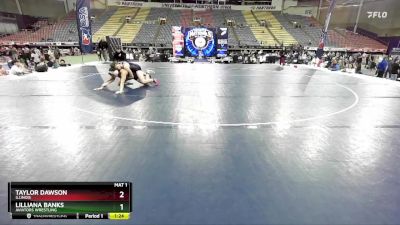 135 lbs Semifinal - Taylor Dawson, Illinois vs Lilliana Banks, Aviators Wrestling