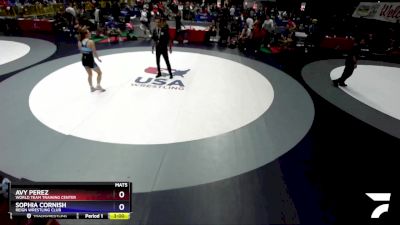 115 lbs 1st Place Match - Avy Perez, World Team Training Center vs Sophia Cornish, Reign Wrestling Club