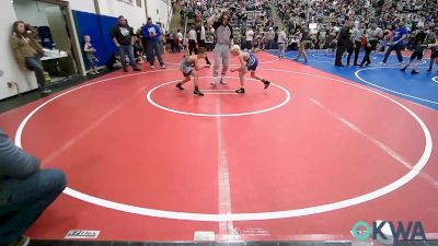 64 lbs Quarterfinal - Bandy Johnson, Checotah Matcats vs Greyson Dixon, Pryor Tigers