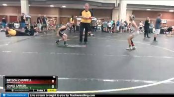 78 lbs Round 3 (6 Team) - Chase Larsen, Steel Valley Renegades vs Bryson Chappell, Haywood Elite