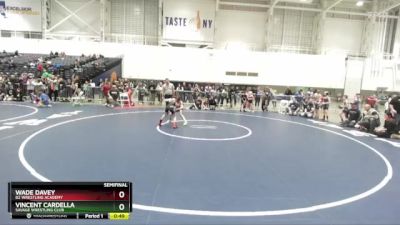 70 lbs Semifinal - Wade Davey, B2 Wrestling Academy vs Vincent Cardella, Savage Wrestling Club