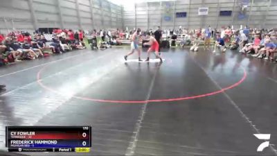 170 lbs Round 1 (16 Team) - Cy Fowler, Tennessee vs Frederick Hammond, Michigan Red