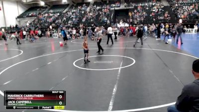 52 lbs Cons. Semi - Maverick Carruthers, Kimball Wrestling Club vs Jack Campbell, Sedgwick County