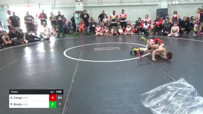 70 lbs Pools - Kasen Cargo, Backyard Brawlers vs Padraig Brady, Ares W.C. (MI)