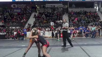 120 lbs Quarterfinal - Aaliah Guebara, Maize vs Josey Weller, Tiger