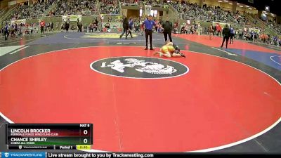 92 lbs Champ. Round 2 - Lincoln Brocker, Ferndale Force Wrestling Club vs Chance Shirley, COBRA ALL STARS