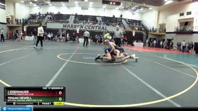 113 lbs Semifinal - J Eisenhauer, Patriots Wrestling Club vs Teigan Newell, Bulldog Premier Wrestling Club