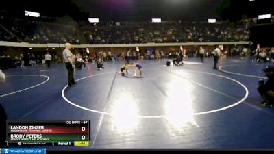 67 lbs Semifinal - Brody Peters, Sebolt Wrestling Academy vs Landon Zinser, McDominate Training Center