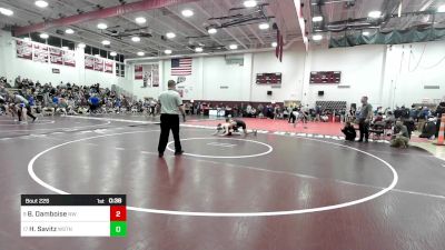 126 lbs Consi Of 8 #1 - Beaudin Damboise, Northwestern vs Harry Savitz, Weston