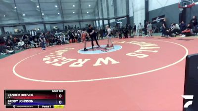 100 lbs Cons. Round 2 - Zander Hoover, CA vs Brody Johnson, WA