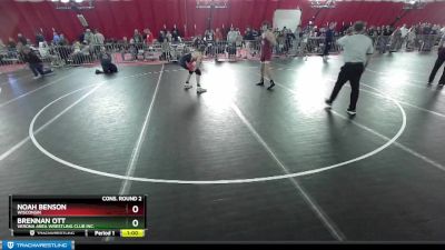 138 lbs Cons. Round 2 - Brennan Ott, Verona Area Wrestling Club Inc. vs Noah Benson, Wisconsin