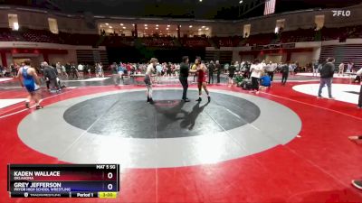 150 lbs Champ. Round 1 - Kaden Wallace, Oklahoma vs Grey Jefferson, Pryor High School Wrestling