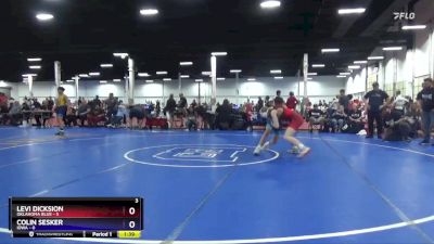 130 lbs Placement Matches (8 Team) - Levi Dicksion, Oklahoma Blue vs Colin Sesker, Iowa