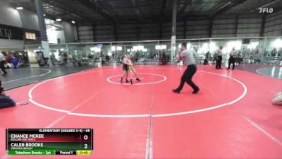 65 lbs Cons. Round 2 - Caleb Brooks, Virginia Beach vs Chance McKee, Kellam Mat Rats