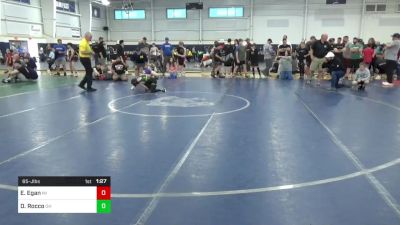 65-J lbs Semifinal - Easton Egan, MI vs Dominic Rocco, OH