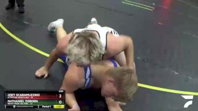 220 lbs Semis & 1st Wrestleback (8 Team) - Nathaniel Osborn, Beast Mode WA Pink vs Joey Scaramuzzino, Attrition Wrestling