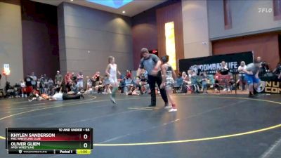 65 lbs Quarterfinal - Khylen Sanderson, MAC Wrestling Club vs Oliver Gliem, Apex Wrestling