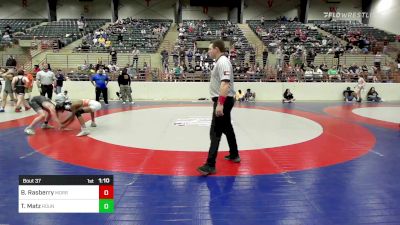 100 lbs 3rd Place - Brice Rasberry, Morris Fitness Wrestling Club vs Tyson Matz, Roundtree Wrestling Academy