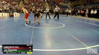 121 lbs Champ. Round 1 - Joey Enzminger, Bismarck Legacy vs Caber Bryce-Volk, Devils Lake