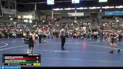 70 lbs Cons. Round 2 - Breckin Wittenburg, Immortal Athletics WC vs Jaydyn Schommer, Nebraska Boyz