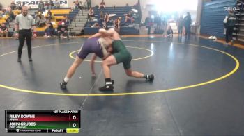 138 lbs 1st Place Match - John Grubbs, Port Angeles vs Riley Downs, Sequim