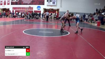 157 lbs Consi Of 8 #1 - Sully Allen, Edinboro vs Nick Cicciarelli, West Virginia