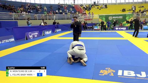 RAYFRAN MONTEIRO DE LIMA vs LUIZ FELIPE BABY MIRANDA 2024 Brasileiro Jiu-Jitsu IBJJF