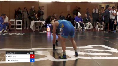 92 kg Consolation - Simon Chee, New York vs Illia Archaia, Ukraine