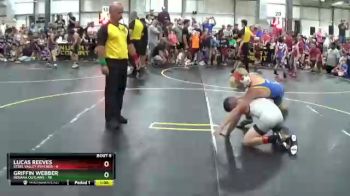 96 lbs Round 2 (6 Team) - Griffin Webber, Indiana Outlaws vs Lucas Reeves, Steel Valley Psychos