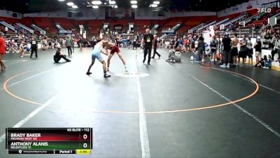 112 lbs Cons. Round 7 - Brady Baker, Michigan West WC vs Anthony Alanis, Relentless TC