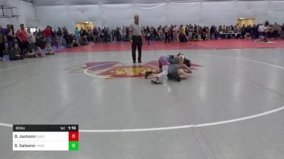 85 lbs Consi Of 4 - Bentley Jackson, Shermans Dale vs Gavin Galeano, Harrisburg