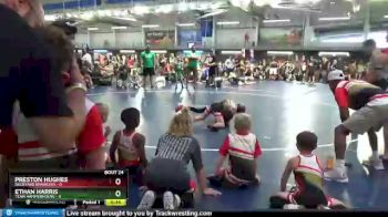 70 lbs Round 5 (10 Team) - Ethan Harris, Team Hammerhouse vs Preston Hughes, Backyard Brawlers
