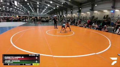 85 lbs Cons. Semi - Asher Johnson, 3F Wrestling vs Everette Harris Jr., G580 Wrestling Club