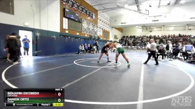 215 lbs Cons. Round 5 - Damion Ortiz, Cajon vs Benjamin Escobedo, Los Altos