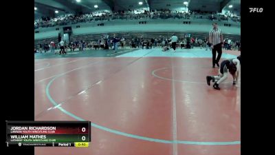 55A Champ. Round 1 - Jordan Richardson, Lawson Youth Wrestling Club vs William Mathes, Lathrop Youth Wrestling Club