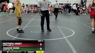 138 lbs Round 4 (8 Team) - Maddox Shaw, Quest WC vs Matthew Arndt, Battle Axe