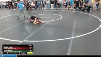 84 lbs X Bracket - Tyge Beck, Valdez Youth Wrestling Club Inc. vs Elijah Coe, KODIAK WRESTLING CLUB
