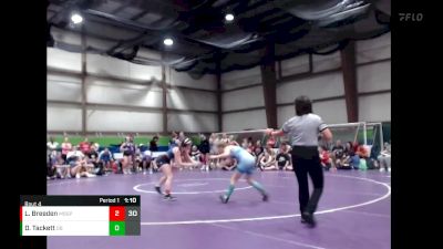 95 lbs Quarterfinals (8 Team) - Delaney Tackett, Ohio Blue vs Lilly Breeden, Missouri BattleGear Purple