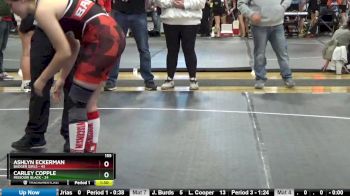 155 lbs Finals (2 Team) - Ashlyn Eckerman, Badger Girls vs Carley Copple, Missouri Black