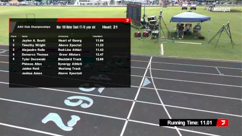 Youth Boys' 100m, Prelims 22 - Age 17-18