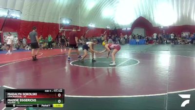 132-144 lbs Round 1 - Maddie Eggerichs, Holmen vs Madalyn Sokolski, Lena/Bonduel