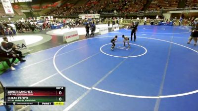 56 lbs Semifinal - Lukas Floyd, So Cal Hammers Wrestling vs Javier Sanchez, Top Dog Wrestling Club