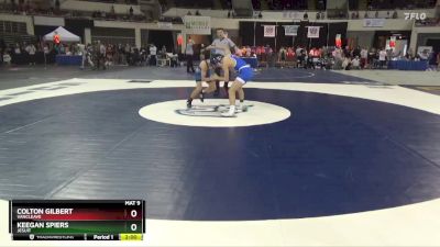 132 Elite Varsity Champ. Round 2 - Keegan Spiers, Jesuit vs Colton Gilbert, Vancleave