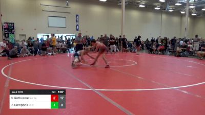 120 lbs Rr Rnd 3 - Brock Rothermel, HS Partner Trained vs Rylen Campbell, HS OMP