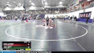 149 lbs Champ. Round 2 - Jack Latimer, Grand View (Iowa) vs Joel Ridle, Unattached