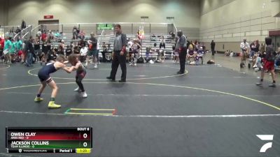 67 lbs Semis & 1st Wrestleback (8 Team) - Jackson Collins, Team Illinois vs Owen Clay, Ares Red