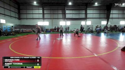 132 lbs Quarterfinal - Robert Tovornik, Louisa vs Grayson Ford, Goat House