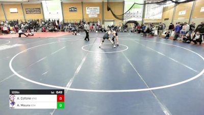 120 lbs Consi Of 8 #1 - Ayden Cofone, Windham ME vs Adler Moura, Bow