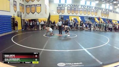 113 lbs Finals (8 Team) - Gian Ortiz, Jensen Beach vs Izak Rodriguez, Zephyrhills Christian