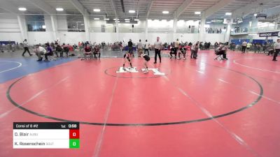 68 lbs Consi Of 8 #2 - Dawson Blair, Auburn vs Keegan Rosenschein, Southside WC